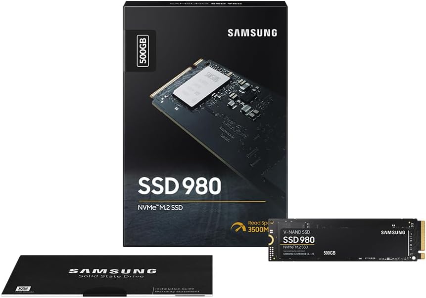 SAMSUNG SSD 980 PCIE 3.0 NVMe M.2 500GB MZ-V8V500BW