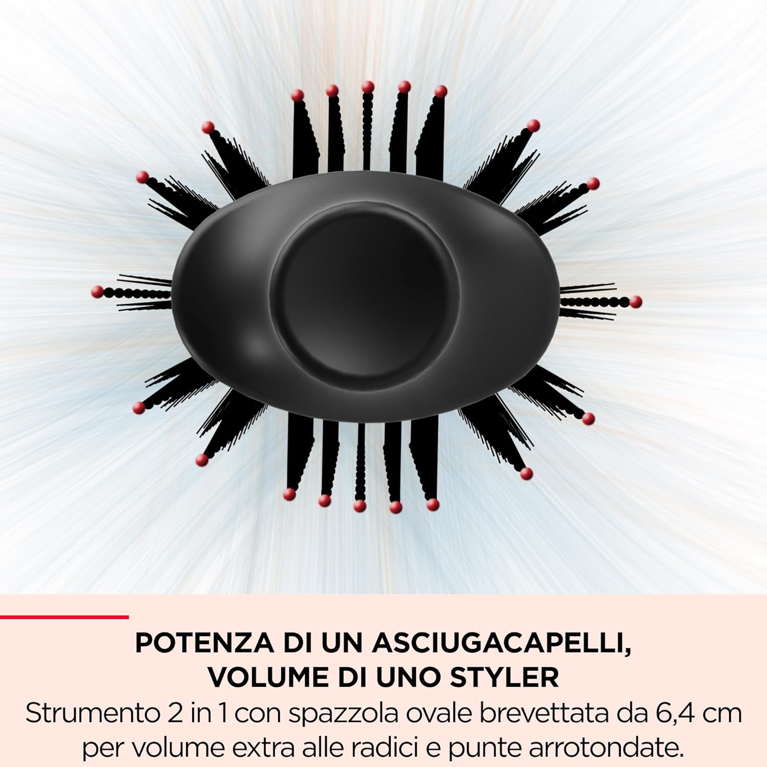Revlon Spazzola Staccabile One-Step Asciugacapelli e Volumizzante Plus Nero RVDR5298E Usato