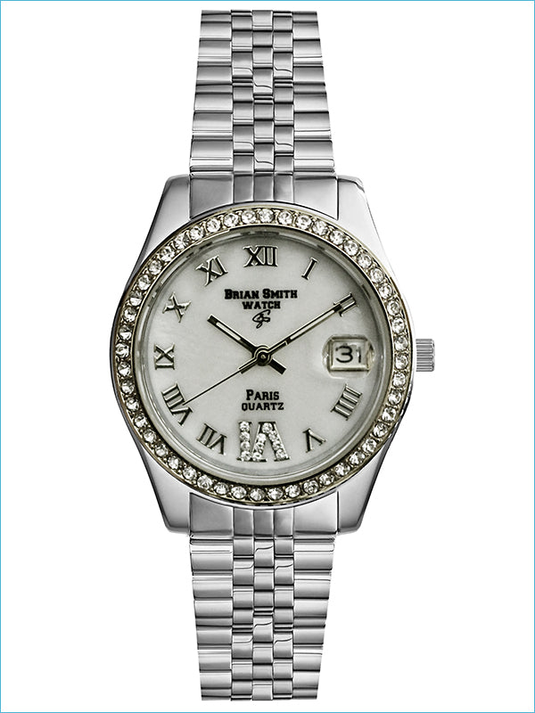Brian Smith - Orologio Al Quarzo Paris Argento/Bianco - 3626