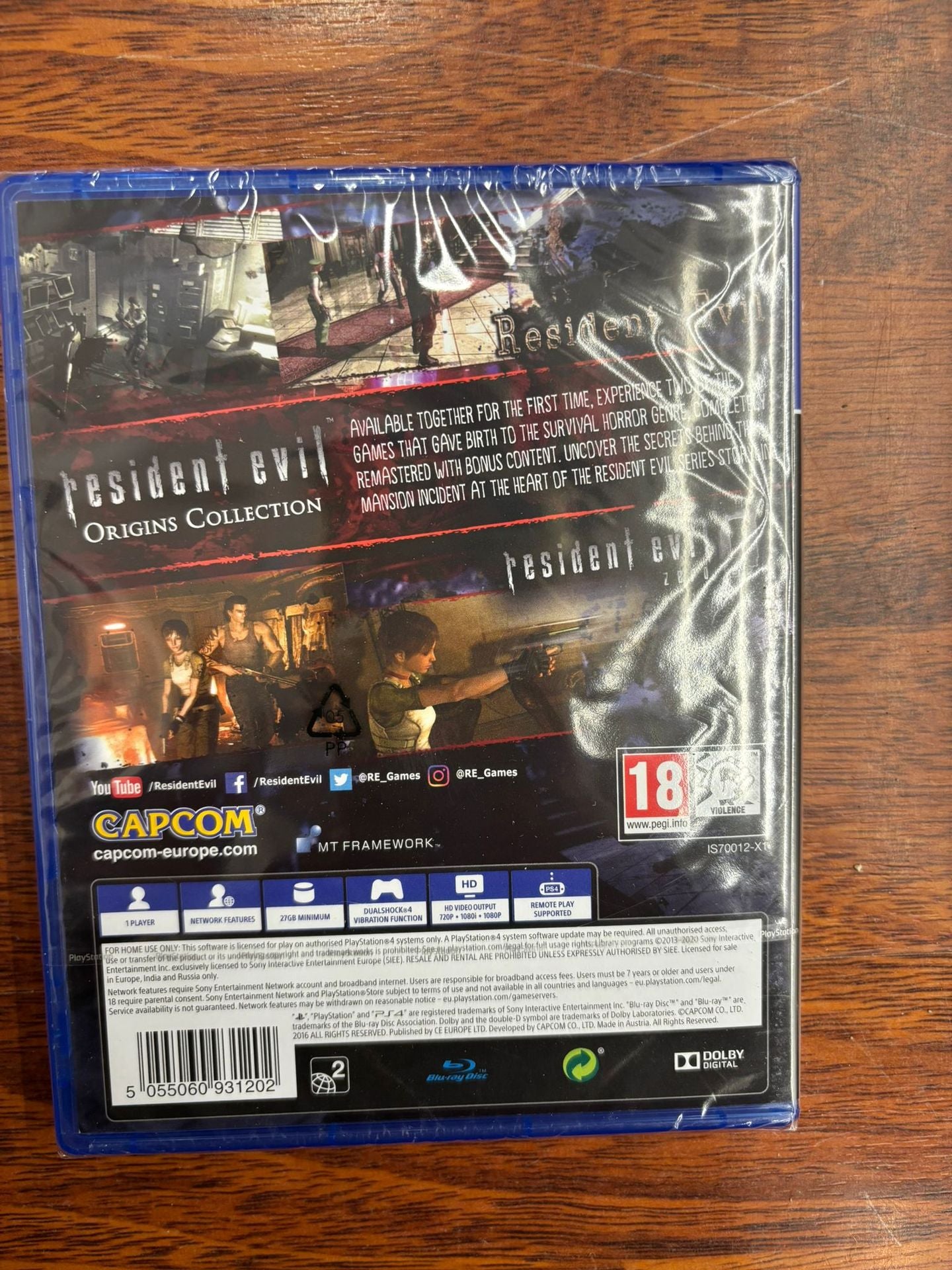 Resident Evil Origins Collection PS4 UK