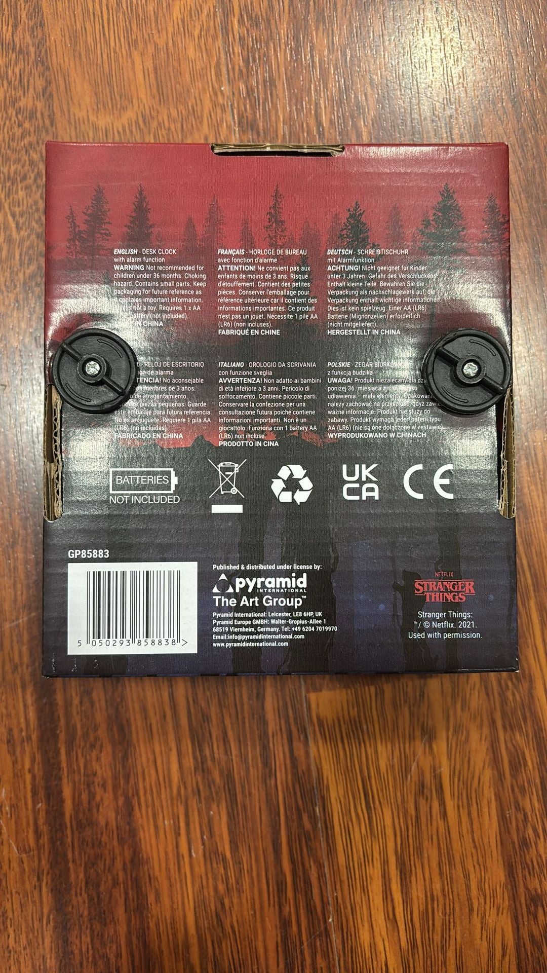 Orologio Da Tavolo Stranger Things Upside Down - Gp85883