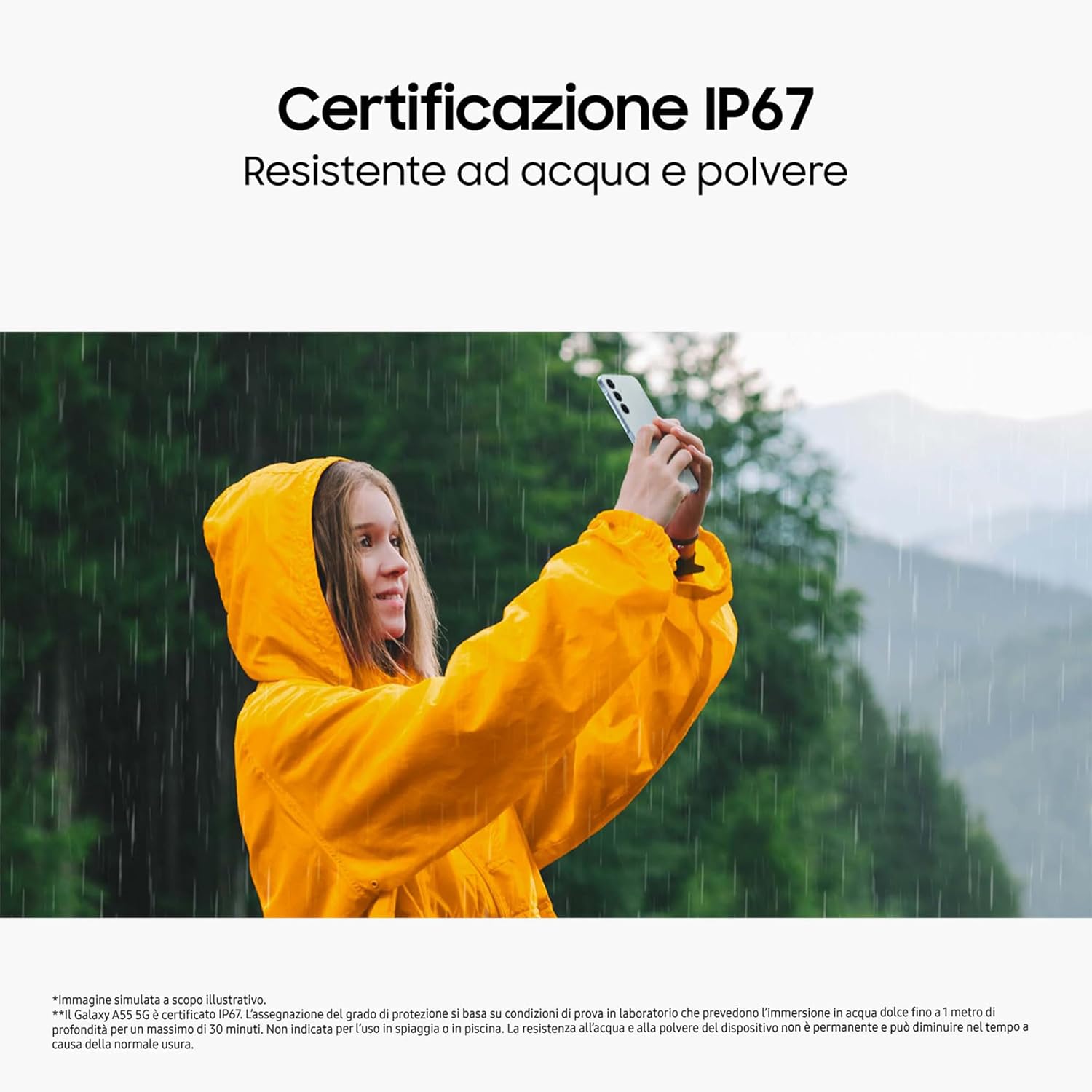 Samsung Galaxy A55 5G 8Gb Ram 256Gb Dual Sim Navy + Cover Clear Case Omaggio