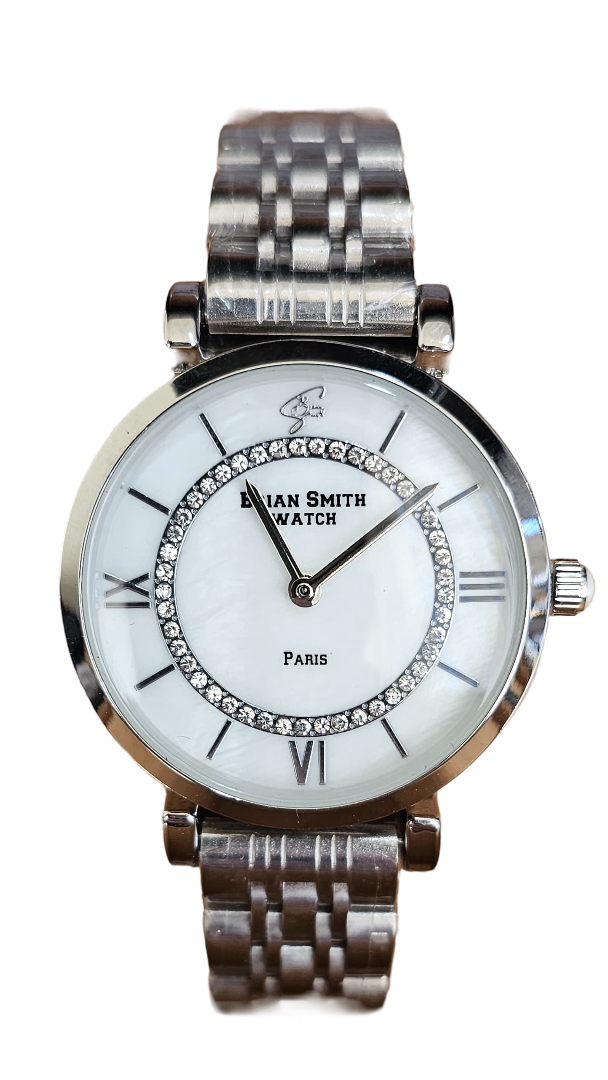 Brian Smith - Orologio Al Quarzo Paris Argento/Bianco - 1765