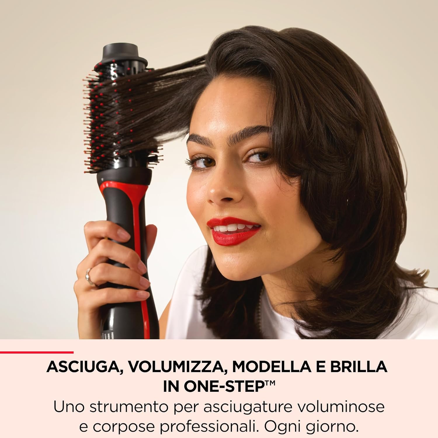 Revlon Spazzola Staccabile One-Step Asciugacapelli e Volumizzante Plus Nero RVDR5298E Usato