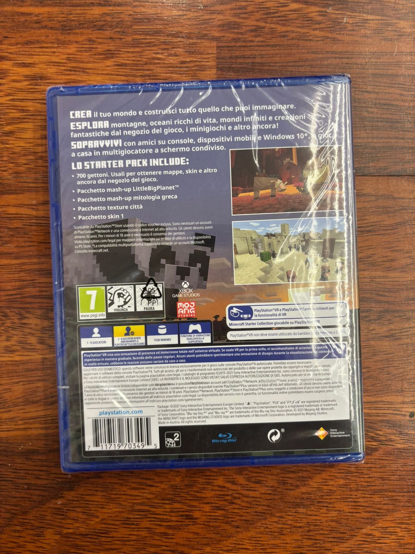 MINECRAFT STARTER COLLECTION VR COMPATIBLE PS4 IT