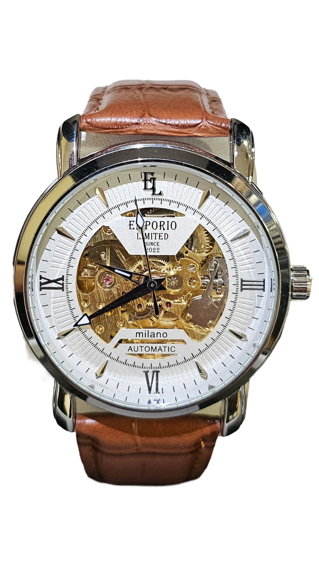 EMPORIO LIMITED - AUTOMATIC MILAN WATCH BROWN/SILVER/GOLD - 1292