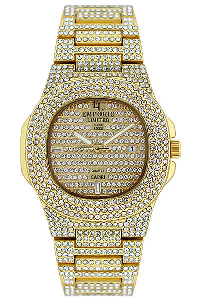 EMPORIO LIMITED - CAPRI GOLD QUARTZ WATCH - 2733