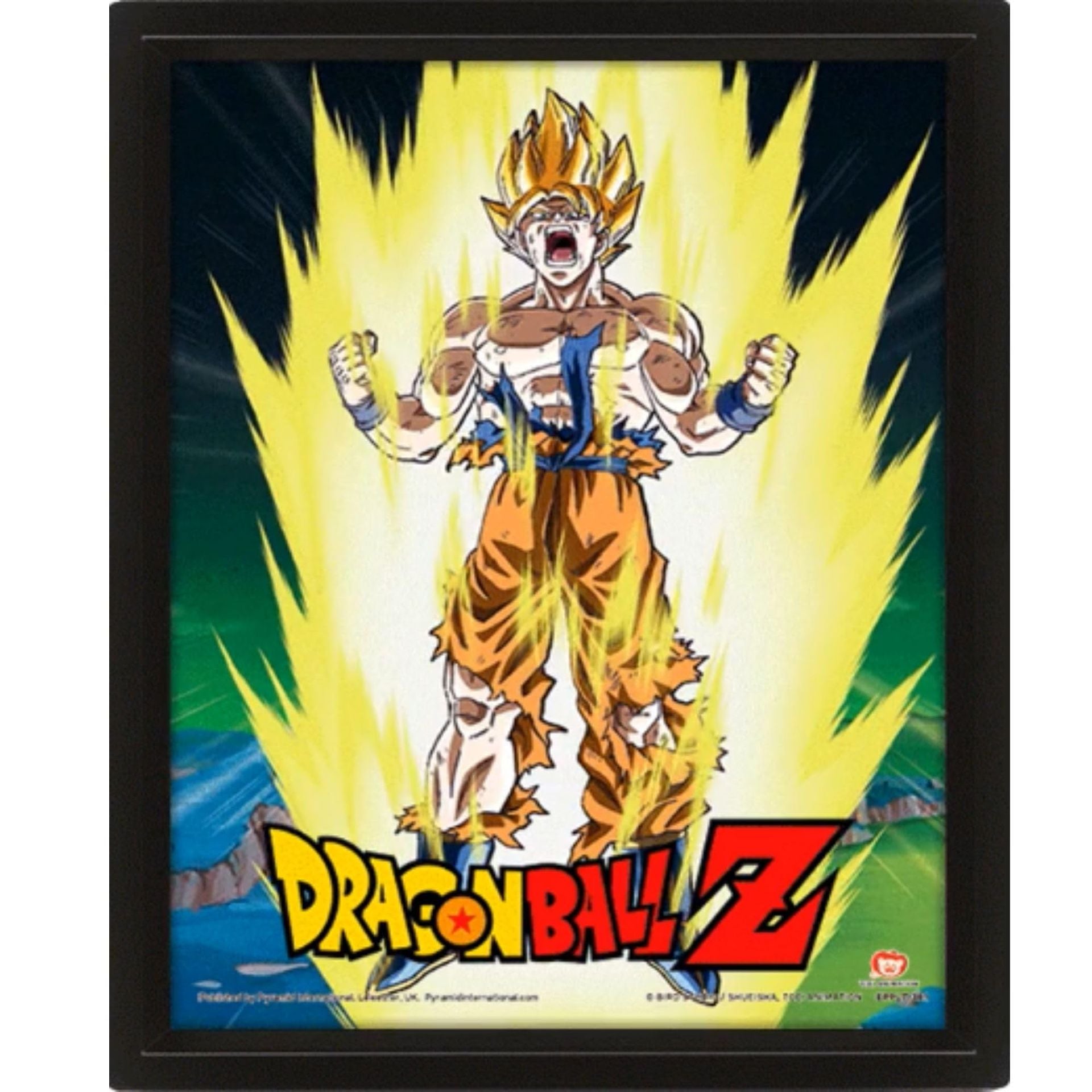 Quadro 3D Lenticular Poster Dragon Ball Z Power Levels Increased - Eppl71381