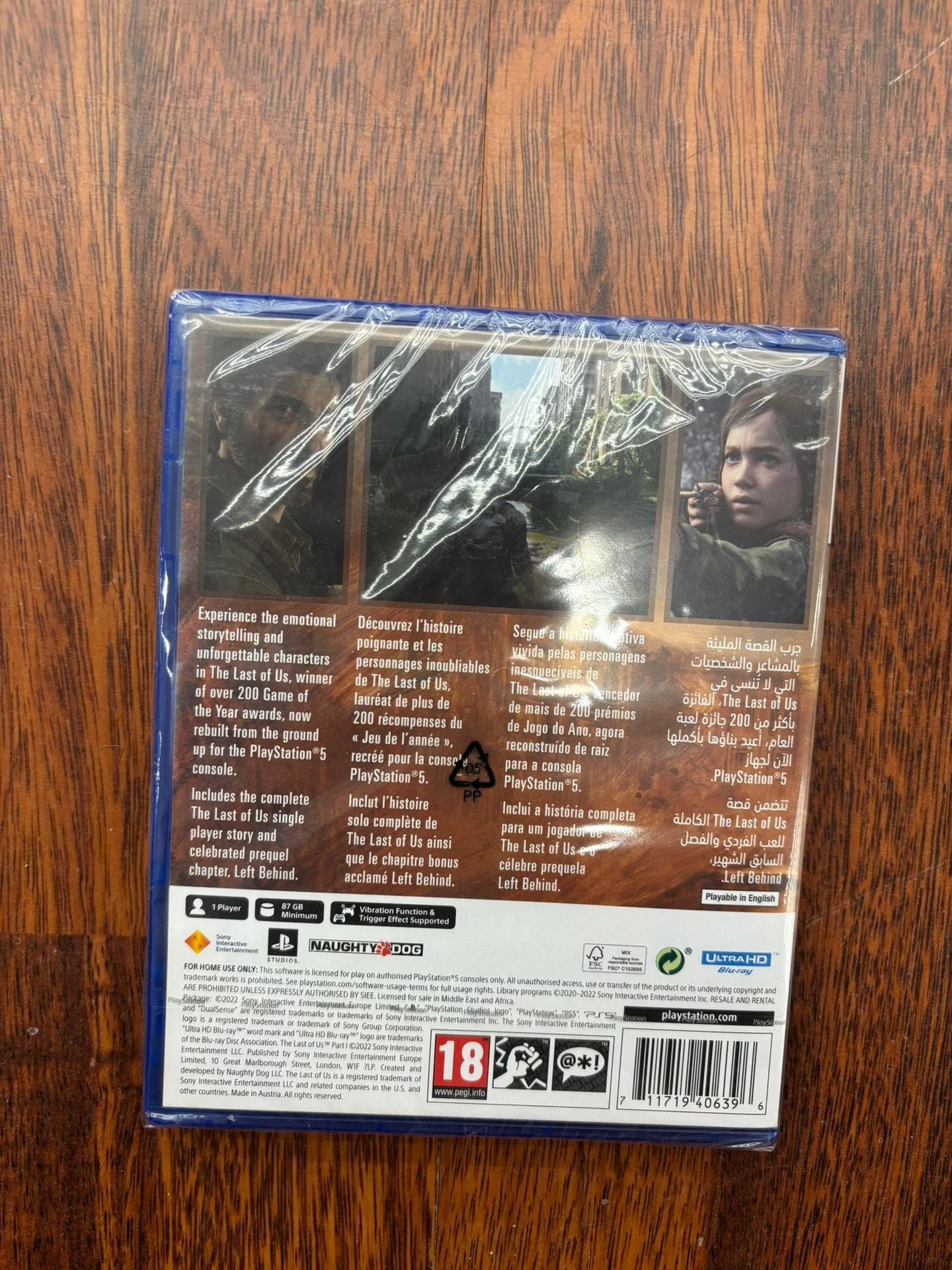 THE LAST OF US PART I (1) PS5 UK/FR/PT/AR