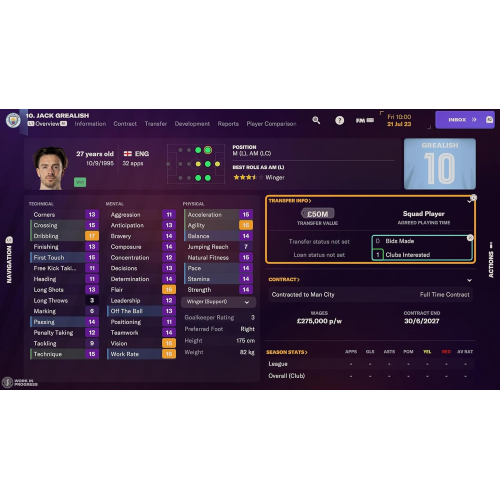 Footbal Manager 2024 Console Edition PS5 UK