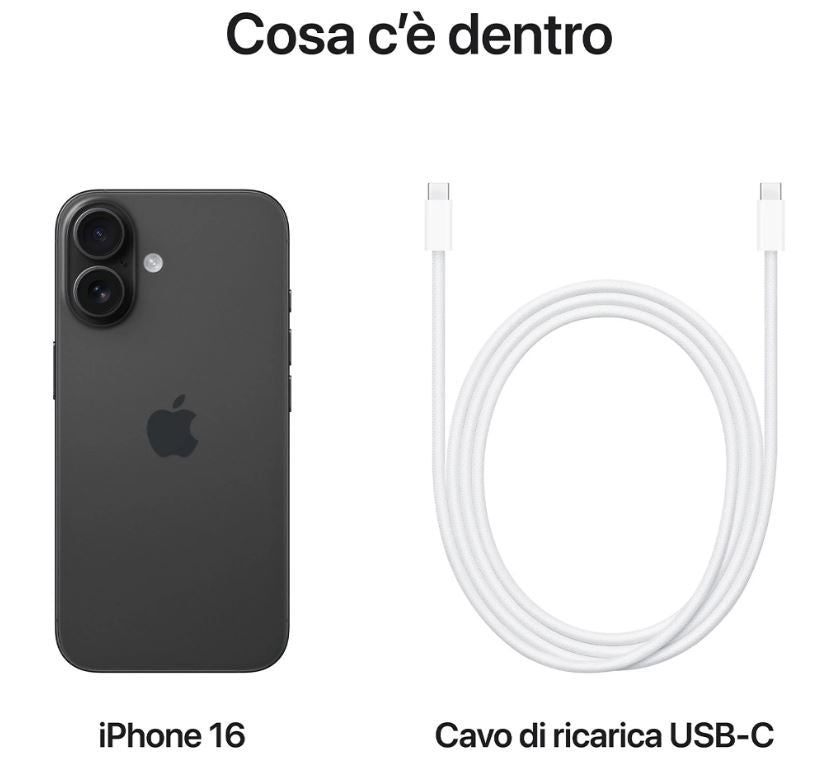 Apple Iphone 16 256Gb Nero Black EU2