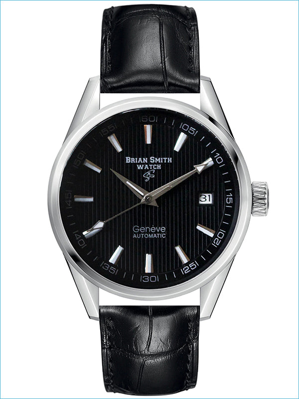 Brian Smith - Orologio Automatico Geneve Nero/Argento - 1702