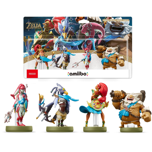 AMIIBO THE LEGEND OF ZELDA BREATH OF THE WILD- 4 CHAMPIONS URBOSA-REVALI-MIPHA-DARUK
