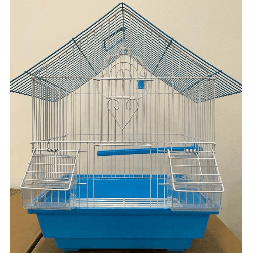 METAL BIRD CAGE A101 CM 28X38X21 - LIGHT BLUE