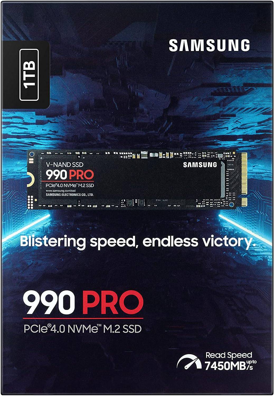 Samsung Ssd 990 Pro 1Tb Nvme M.2 Pcie 4.0 Mz-V9P1T0Bw
