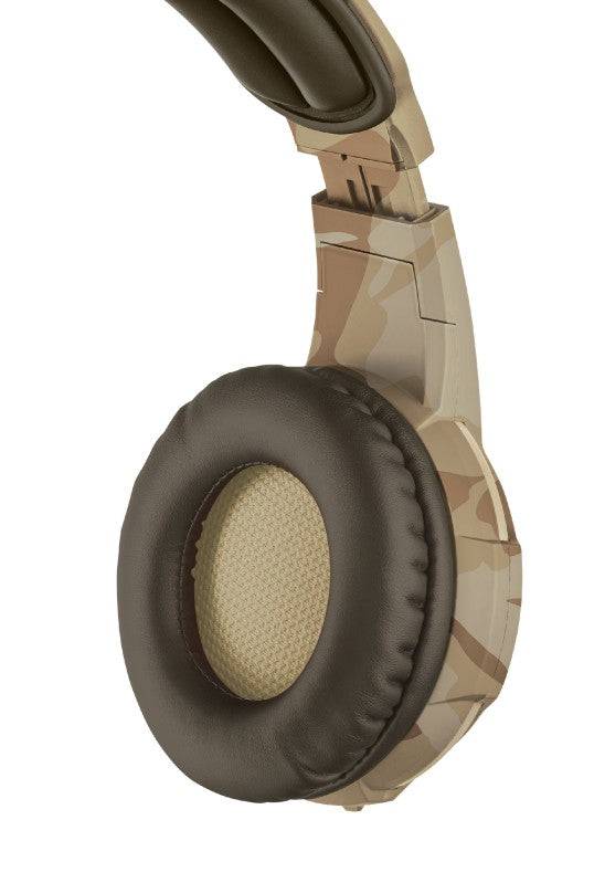 TRUST GAMING HEADPHONES GXT310D RADIUS DESERT CAMO 22208 PC PS4 PS5 ONE SERIES
